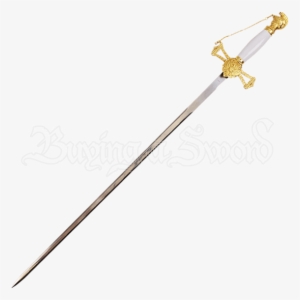 Saint John Gold And White Crusader Small Sword - Sword #2318325