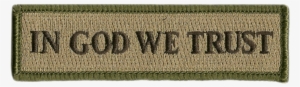 In God We Trust Morale Patches - Hat #2318443