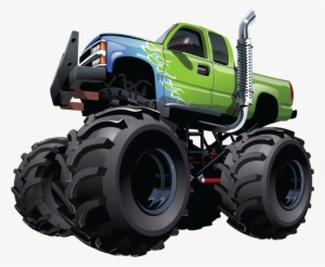 Monster Truck Png - Quadro Decorativo - Caminhão Monstro - 046qdim #2318874