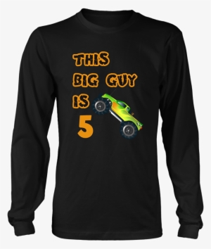 Kids 5th Birthday Boy Monster Truck T-shirt 5 Year - Nirvana Long Sleeve Shirt #2319186