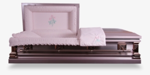 Moss Pink Carel Metal 18 Gauge Steel Casket With Metal - White Casket With Blue Inside #2319736