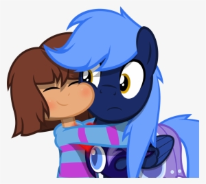 Zacatron94, Frisk, Glomp, Hug, Human, Oc, Oc - Mlp Human Hugging Pony #2319849