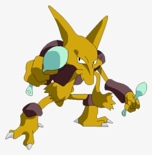 As She Sends Out Her Vileplume, Kadabra Begins To Glow - Alakazam Pokemon Png #2320302