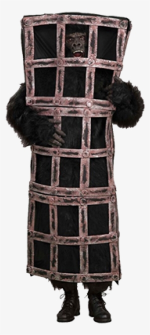 Caged Up Sasquatch Suit - Gorilla In Cage Costume #2321264