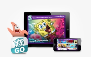 Get The Ytv Go App For Ios Or Android - Star Cutouts Cut Out Of Spongebob Squarepants Surprise #2322298
