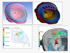 The Headlamp Cad And Fem Models And A Close-up Of Its - Headlamp Simulation #2326607