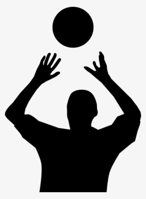 Spike Clipart - Cafepress Volleyball Set Tile Coaster #2327162