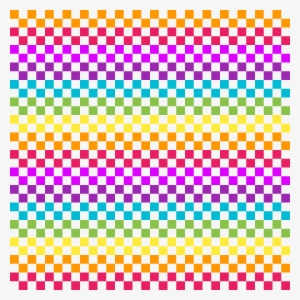 Checker Rainbow - Mobile Phone Template Transparent Background #2328014