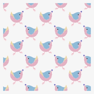 Clipart Gingham Birdseamless Pattern - Puntos Acuarela #2328042