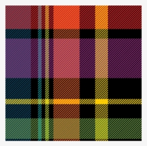 Plaid Pattern Checkeredfreetoedit - Black/yellow/green/orange Plaid High Top Sneakers #2328087