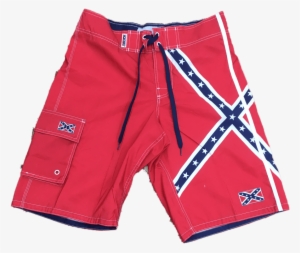 Men's Rebel Flag Swim Trunks - Trunks #2328995