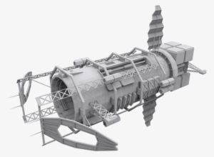 Blackstar, Asteroid, Miner, Spaceship, Mothership, - 3d Sci Fi Engine Panel #2329600