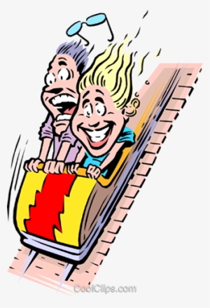 Cartoon Roller Coaster Royalty Free Vector Clip Art - Roller Coaster Cartoon Png #2331178