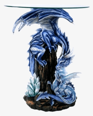 Ice Dragon Family End Table - Dragon Table #2331798