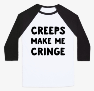 Creeps Make Me Cringe Baseball Tee - T Shirt Porco Rosso #2332449