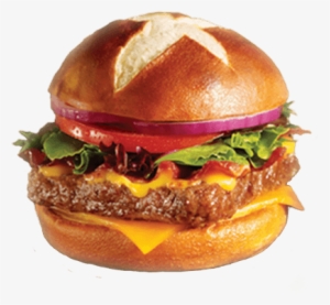 Pretzel Bun Burger #2333804