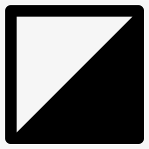 Orienteering Control Flag Icon - Square Half Black Half White #2333932
