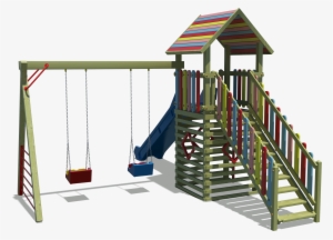 Wholesale ''watercolor'' Wooden Outdoor Pla, High Quality, - Playground Slide #2334496