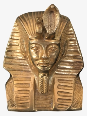 Vintage Solid Brass Egyptian Bust Of King Tut On Chairish #2334643