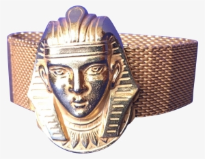 Miriam Haskell Egyptian Revival King Tut Bracelet - Mask #2334821