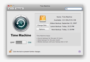 Time Machine Preferences - Mac Os X Time Machine #2335035