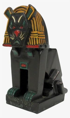 Louis Wain Cubist Cat Metal Figure King Tut's Meow - Cat #2335265