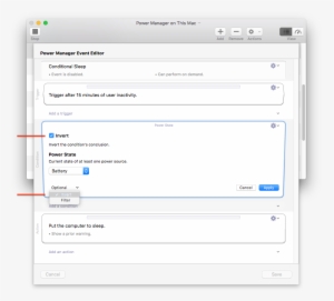 Invert Is An Optional For Conditions In Power Manager - Portable Network Graphics #2336052