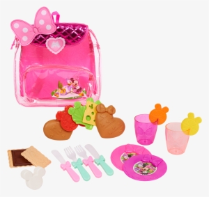 Girls Picnic Set, Backpack Picnic Set, Minnie Tea Set, - Minnie's Happy Helpers Toys #2336984