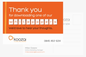 Koozai Whitepaper Postcard #2337340 Koozai Whitepaper Postcard #2337340