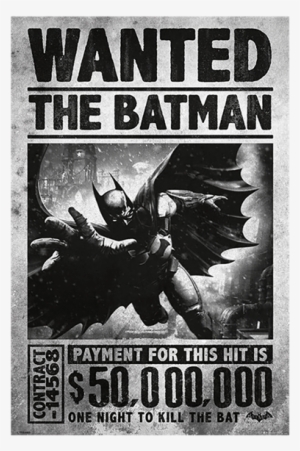 Batman Arkham Origins Wanted Poster #2337791