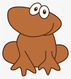 Cute Little Brown Frog - Brown Frog Clipart #2337862