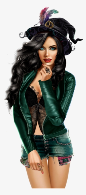 Png Transparent Stock Jolie Sorci Re Tube Halloween - Transparent Beautiful Witch #2337950