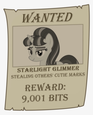 Comfydove, Over 9000, Safe, Starlight Glimmer, Wanted - Starlight Glimmer Steals The Cutie Marks #2338151