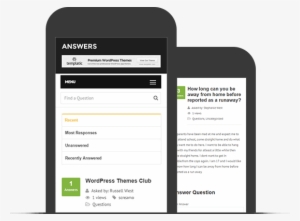 Mobile Friendly And Responsive Q&a Theme - Question Answer Design Mobile App #2338279