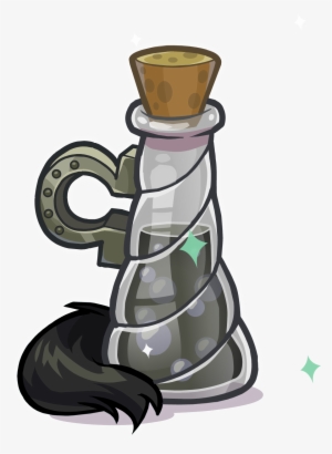 Medieval 2013 Potions Black Puffle Unicorn - Club Penguin Puffle Unicornio #2339062