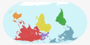 7 Continents Map,continents Of The World - World Map Upside Down Continents #2339855