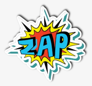 Zap Vinyl Die Cut - Comic Book Words Transparent #2340002