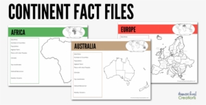 Continent Fact Files Printables From Homeschool Creations - Continent Fact Files #2340004