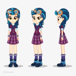 Friendship Games Indigo Zap Turnaround Art - Indigo Zap Equestria Girl #2340007
