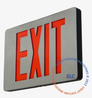 Close Exit Sign, Ultra-thin Cast Aluminum - Slim Exit Led Light #2340264