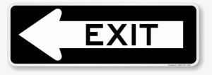 Zoom, Price, Buy - Exit (with Left Arrow) Sign, 36" X 12" #2340266