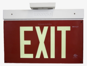 Red Photoluminescent Exit Sign - Exit Sign #2340891