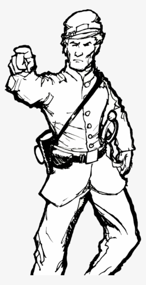 Drawn Soldier Civil War - Civil War Soldier Drawing #2341059