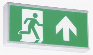 230v Ip20 Wall Mounted Led Emergency Exit Sign Emrun - Exit Sign #2341156