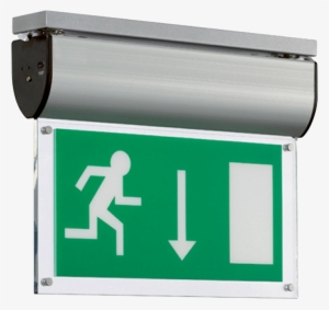 Sharpe Illuminated Emergency Exit Sign - Recessed Emergency Light Fittings #2341205