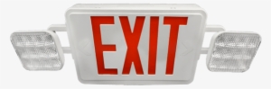 Ecl1 Led Emergency Exit Sign Combo - Exit Sign With Emergency Lighting #2341392