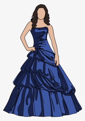 Vectored Prom Dress By Icantunloveyou On Clipart Library - Prom Dress Clipart #2341419