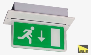 Fully Recessed Emergency Blade Exit Sign - Van Lien 1np-11n/aft Vl Decentraal 11 Watt Cont #2341441
