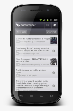 Baconreader Is The Only Reddit App For Android With - Jquery Mobile #2342573