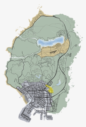 Gta 5 Map Png Vector Freeuse - Gta 5 Map Png #2342822